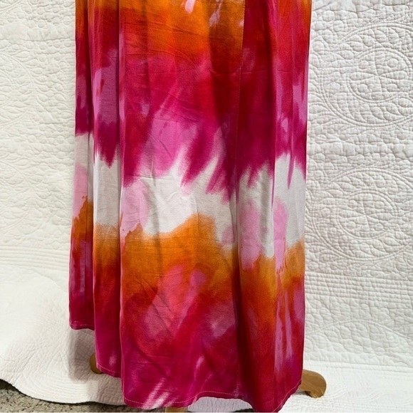Inc Womens Tie Dye Boho Beach Sleeveless Maxi Dress, Size 4p - Picture 10 of 11